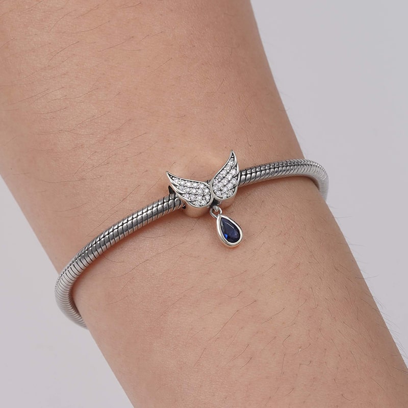 Angel's Wing Pendant Dangle Charm Sterling Silver_3