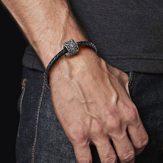 Scorpion Men's Charm Bead Sterling Siver 18K Gold Plated fit Men's Bracelet Jewelry for Men_4