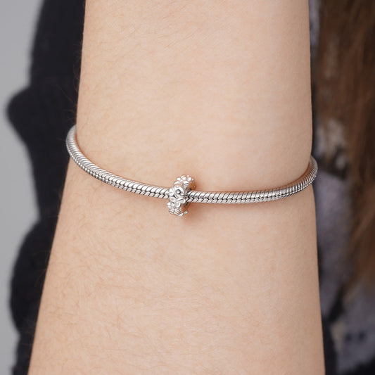 Ladybug & Petals Stopper for Charm Bracelets 925 Sterling Silver_3