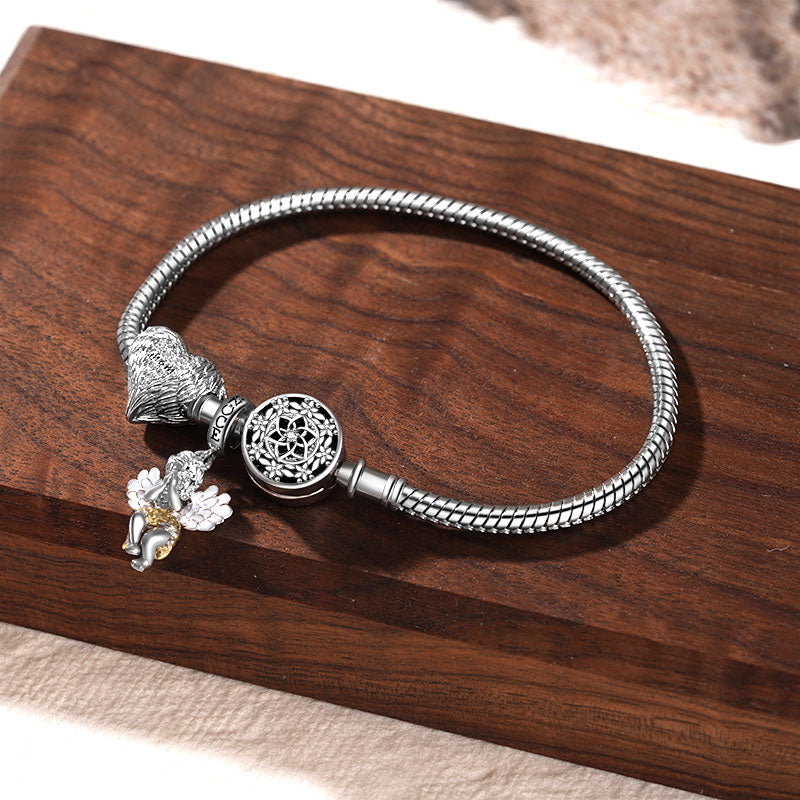 Gnoce Retro Lotus Basic Snake Chain Bracelet_3