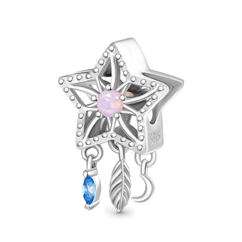 Gnoce Sparkling Star Dream Catcher Charm_1