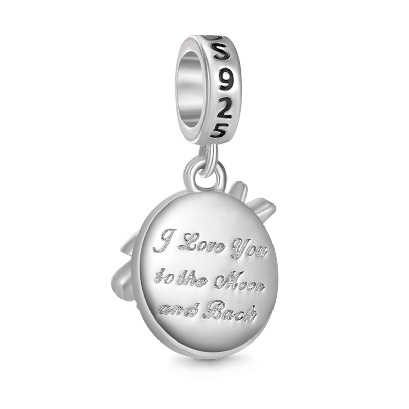 Gnoce Galaxy Moon & Star Double Pendant Dangle Charm_2