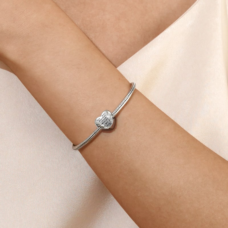 Gnoce Angel Wings Love Heart Personalized Photo Charm_4