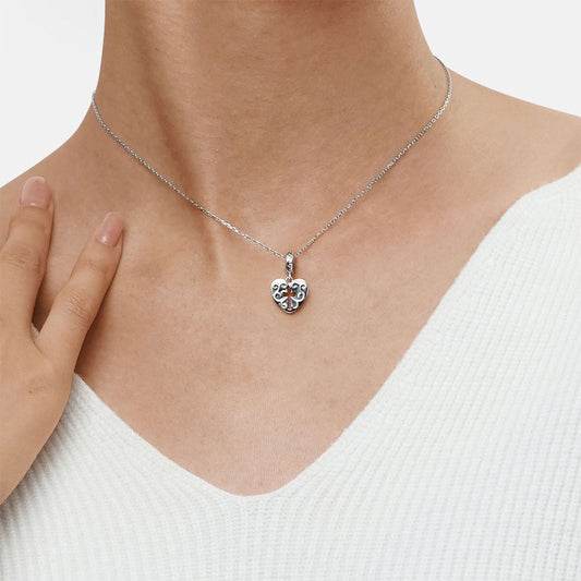 Gnoce Crosslet Heart Pendant Dangle Charm_7