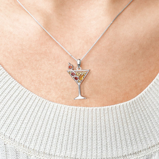 Gnoce Sparkling Cocktail Stemware Necklace_4