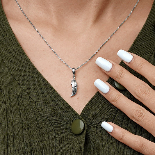 Gnoce Lucky Feather Pendant Dangle Charm_7