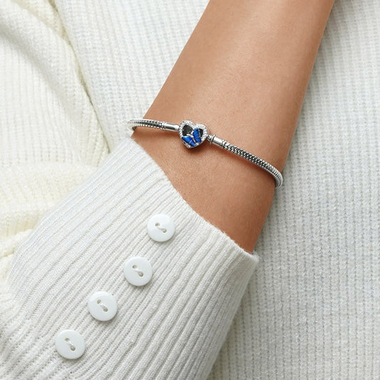 Gnoce Flying Butterfly Basic Snake Chain Bracelet_5