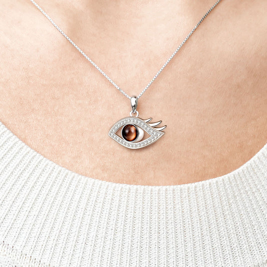 Gnoce Projection Devil's Eye Personalized Photo Necklace_6