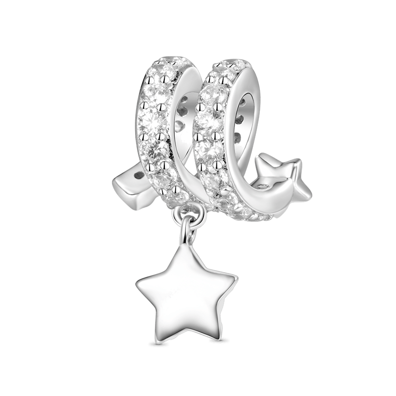 Gnoce Moonstone Meteor Star Charm_2