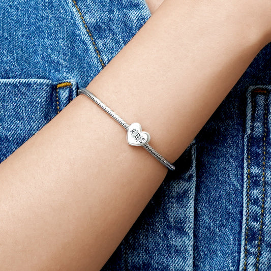 Gnoce Initial Letters Personalized Heart Charm_4