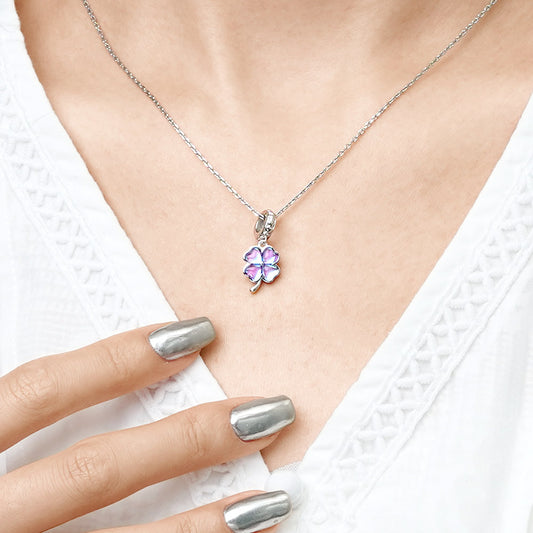 Gnoce Dazzling Colorful Lucky Clover Charm_7