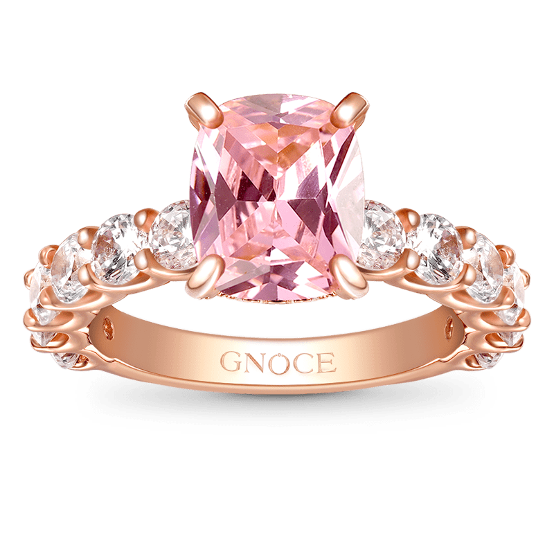 Gnoce Pink Radiant-cut Promise Ring_1