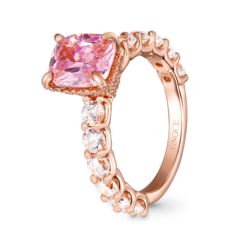 Gnoce Pink Radiant-cut Promise Ring_3