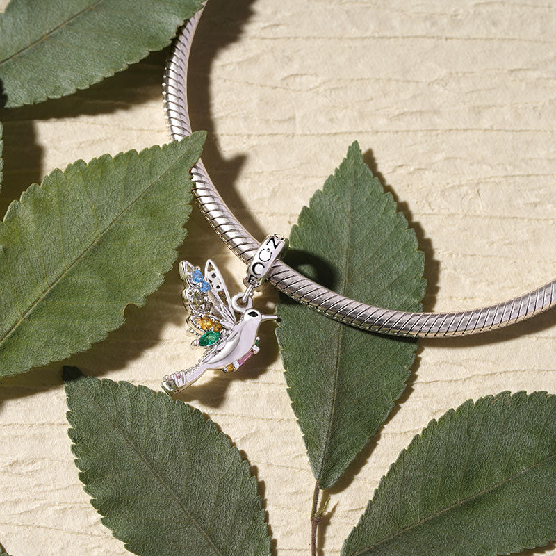 Gnoce Hummingbird Pendant Dangle Charm_3