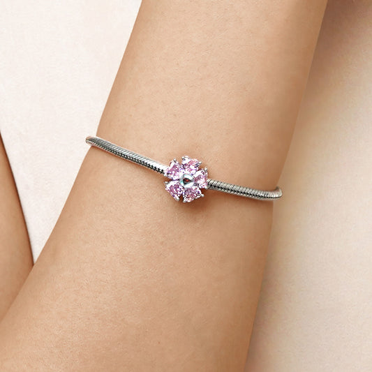 Gnoce Pink Blooming Flower Charm_5