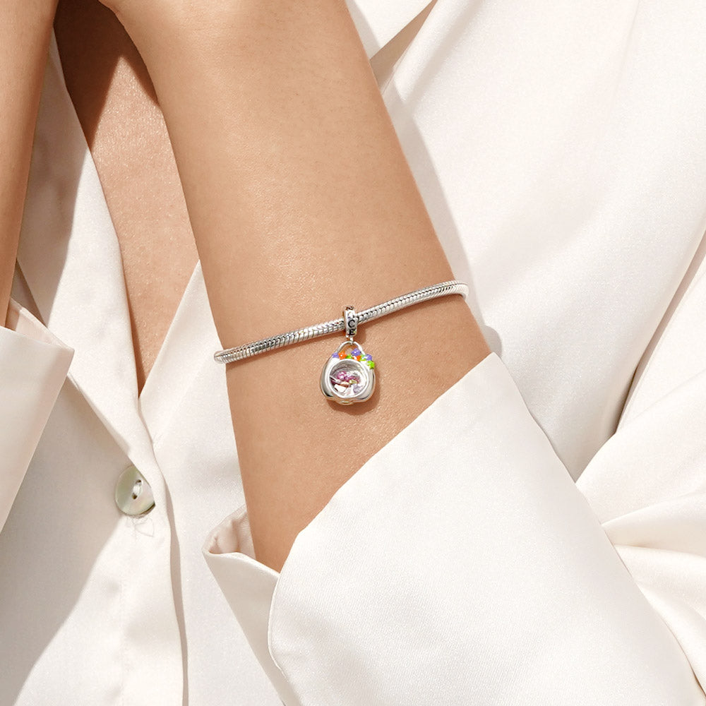 Gnoce Halloween Pumpkin Basket Pendant Dangle Charm_7