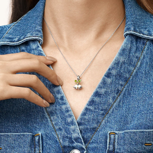 Gnoce Lily of the Valley Pendant Dangle Charm_7