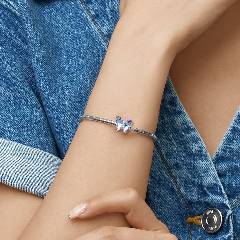 Gnoce Dazzling Colorful Butterfly Charm_5