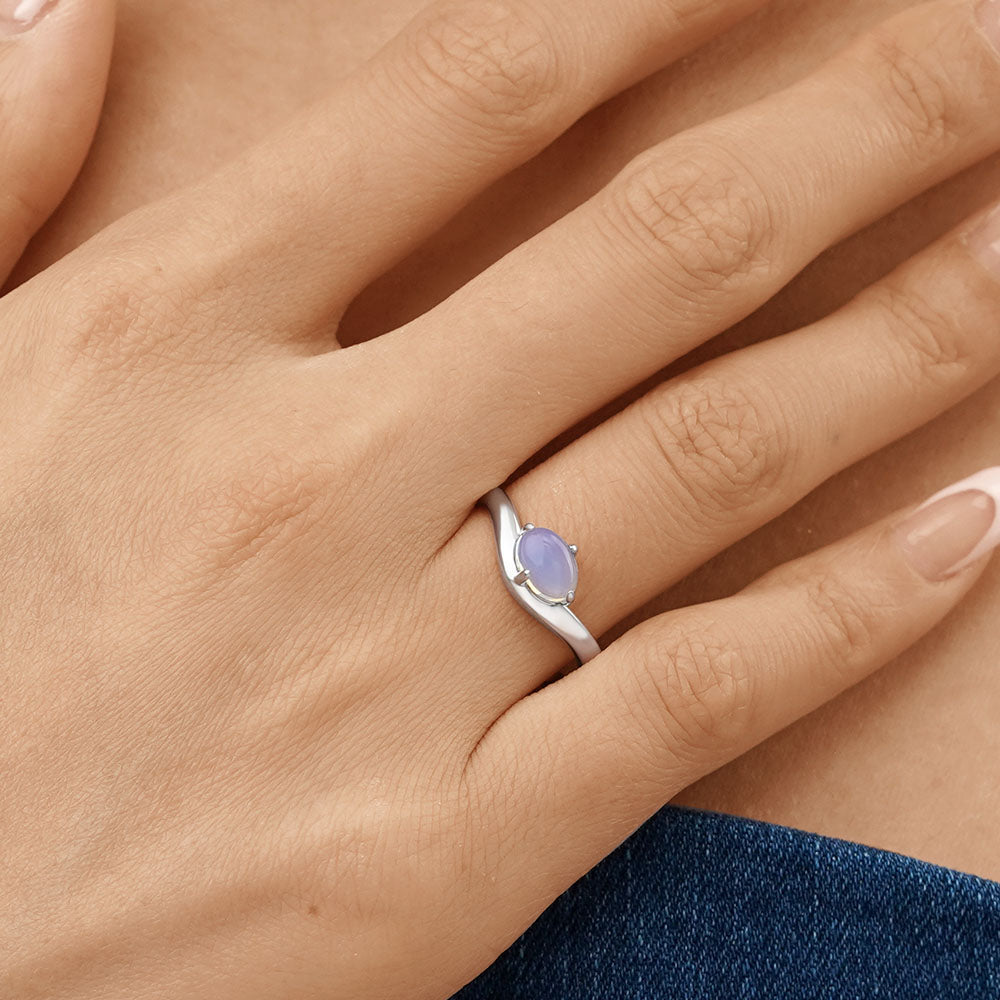 Gnoce Adjustable Oval-Shaped Moonstone Ring_5