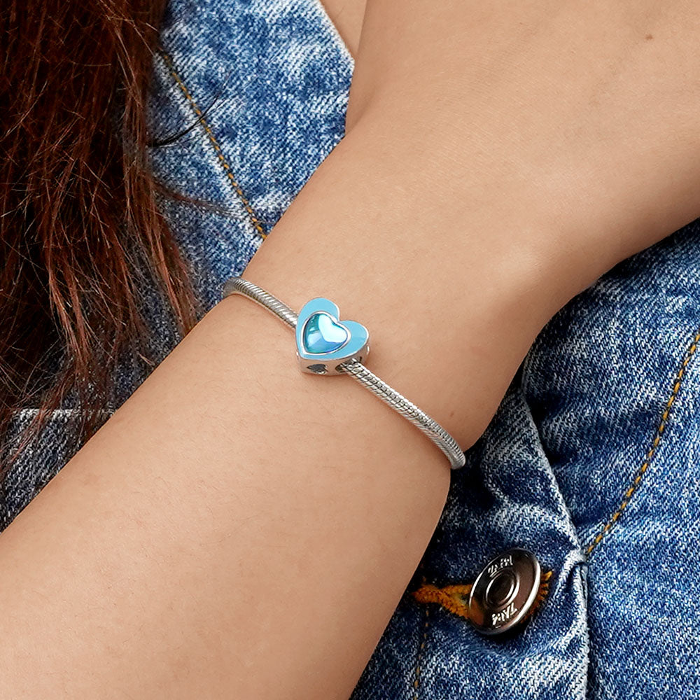 Gnoce “The Best Is Yet To Come ” Blue Heart Charm_5
