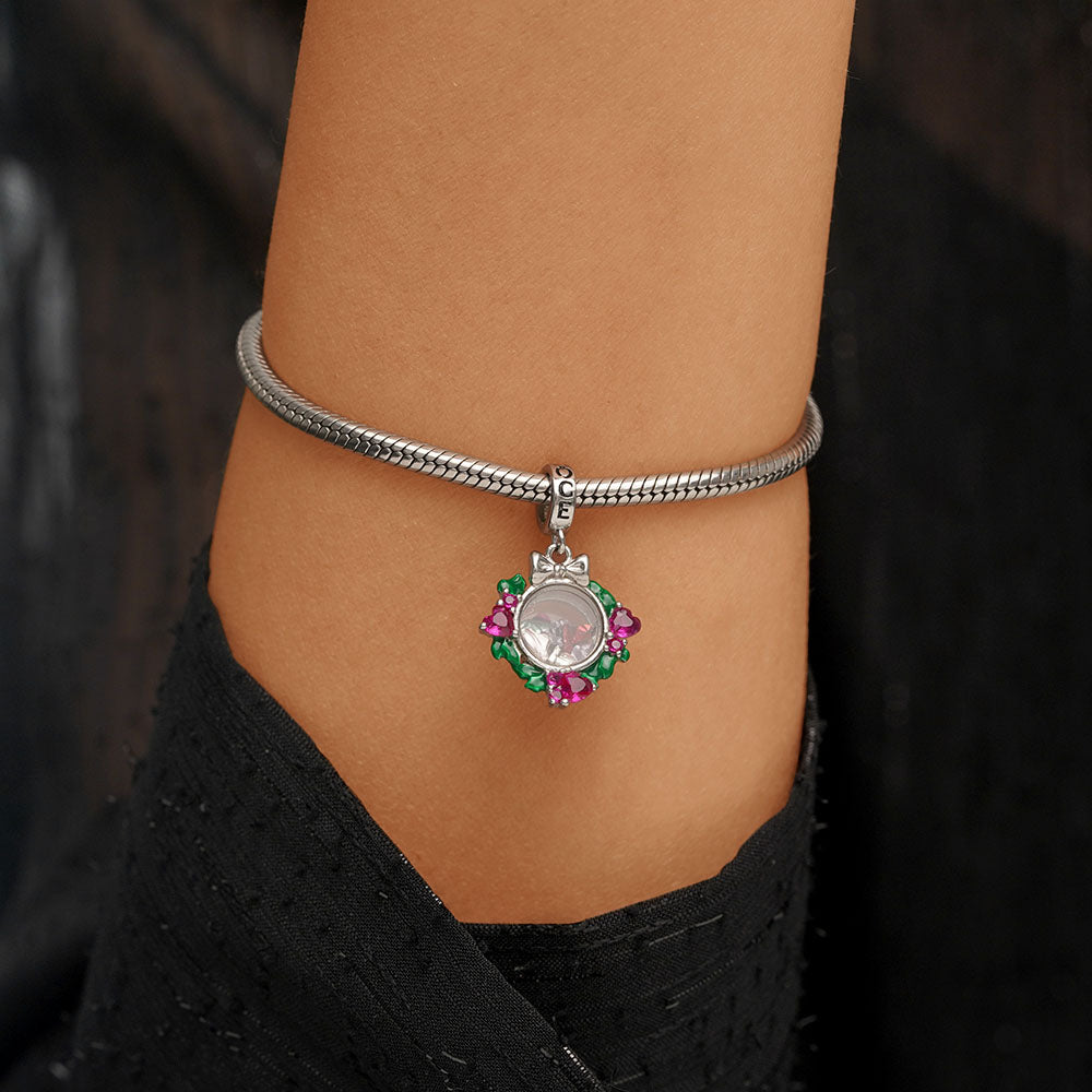 Gnoce Christmas Transparent Garland Gem Pendant Dangle Charm_5