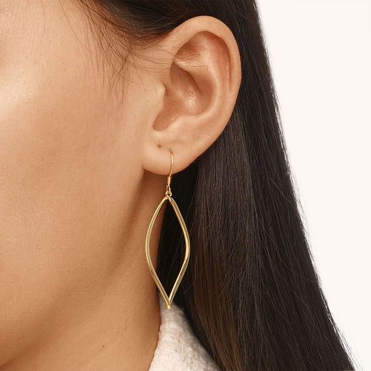 Gnoce Hollow Twisted Dangle Earrings_5