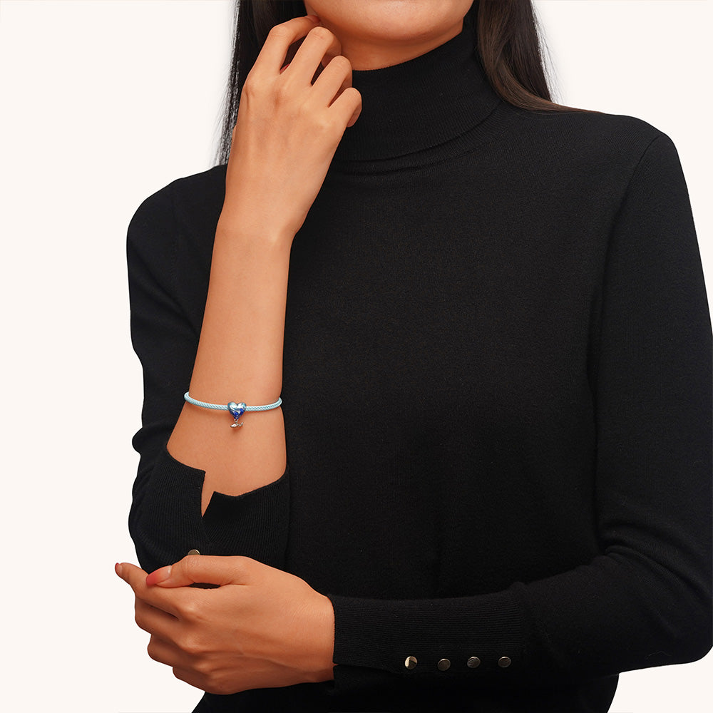 Gnoce Sky Blue Basic Bracelet_4