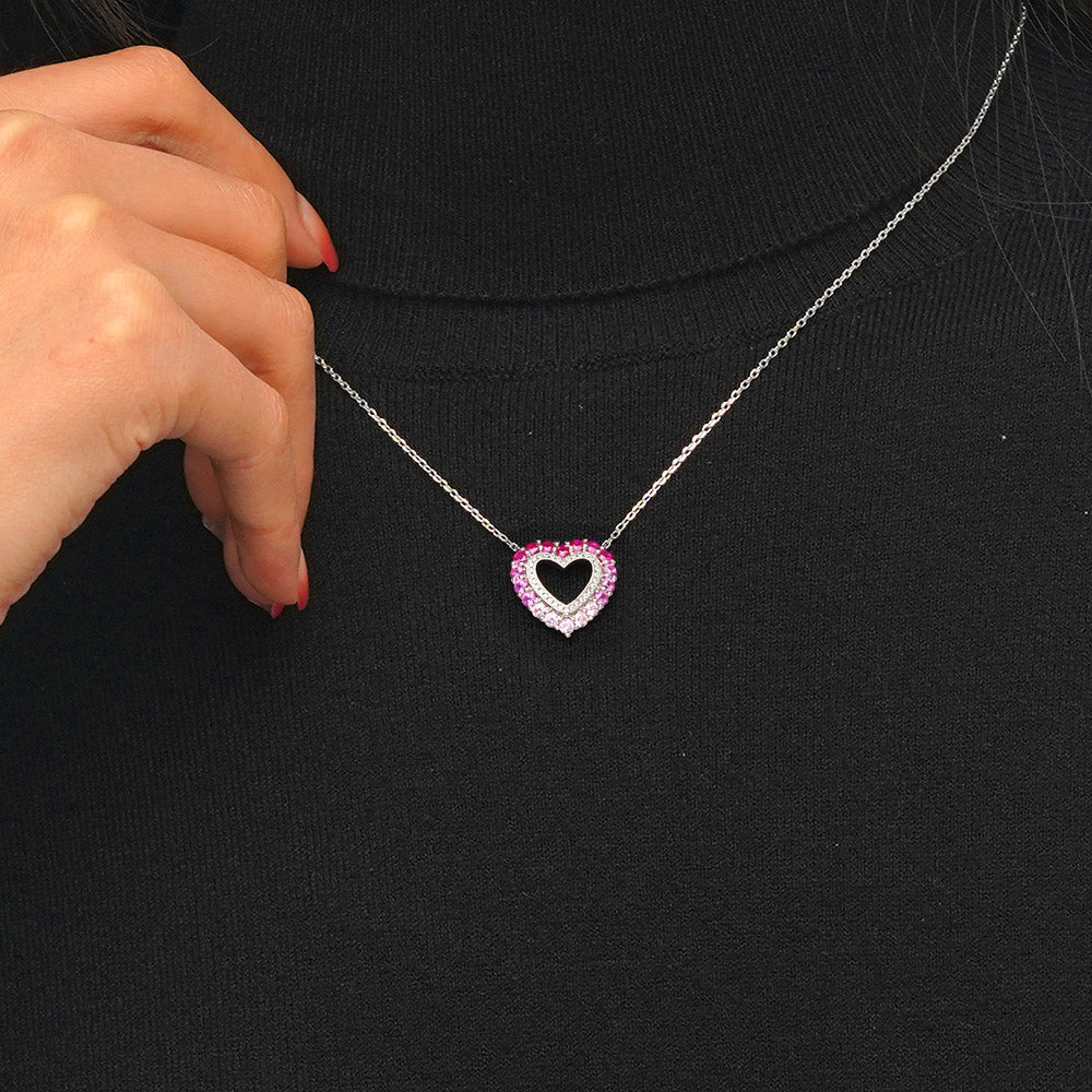 Gnoce Heart Gradient Necklace_5
