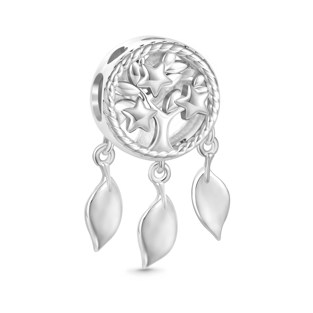 Gnoce Engravable Dream Catcher Tree of Life Birthstone Charm_4