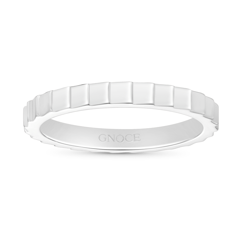 Gnoce Minimalist Vertical Stripe Band Ring_1