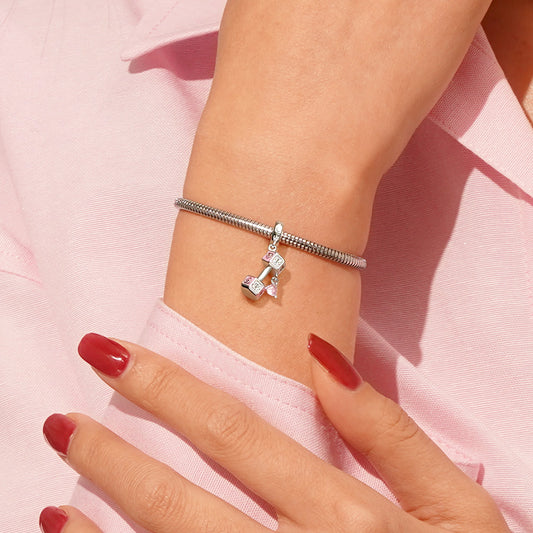 Gnoce Dumbbell Love Pendant Dangle Charm_5