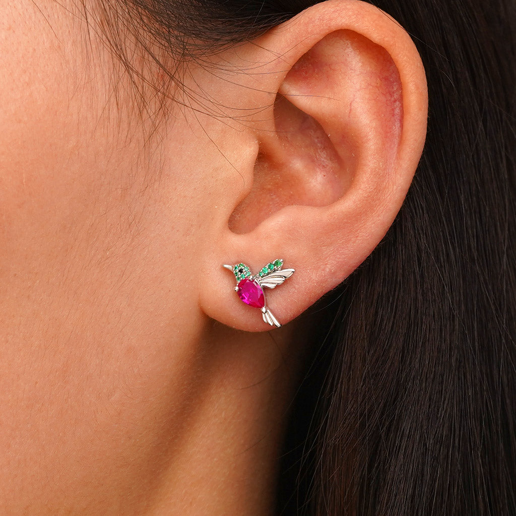 Gnoce Hummingbird Stud Earrings_4