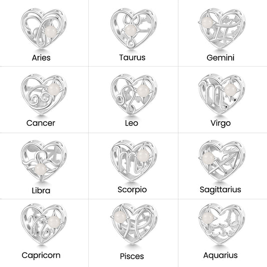 Gnoce Twelve Constellation Heart Glow-in-the-Dark Charm_7