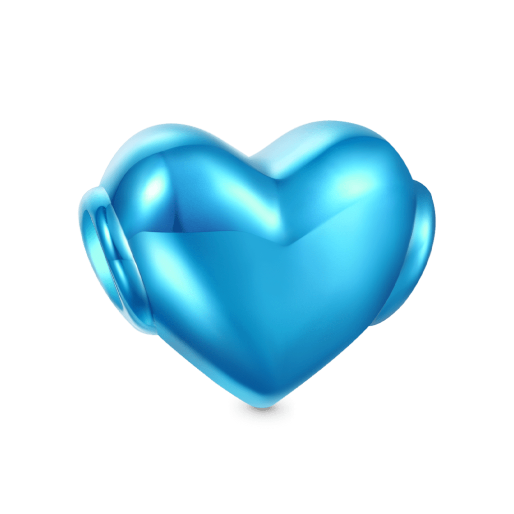 Gnoce Sea Blue Candy Heart Charm_2
