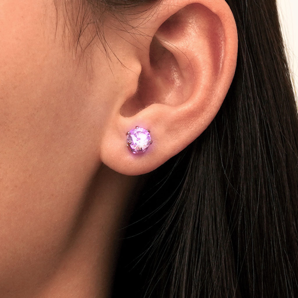 Gnoce Pink Party Light-up LED Stud Earring_7