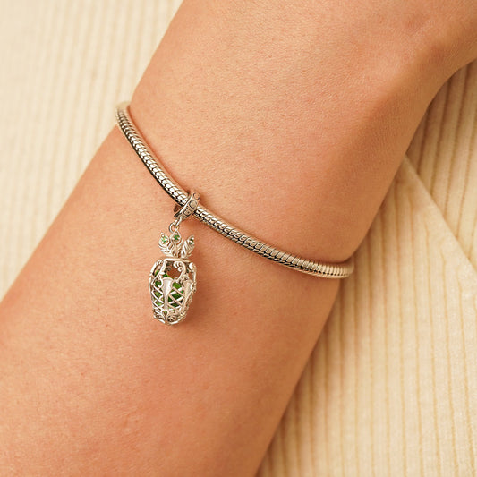 Gnoce Splendor Solis Peacock Tail Pendant Dangle Charm_6