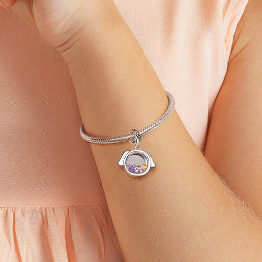 Gnoce Dog Lover Engravable Heart Pendant Dangle Charm_4