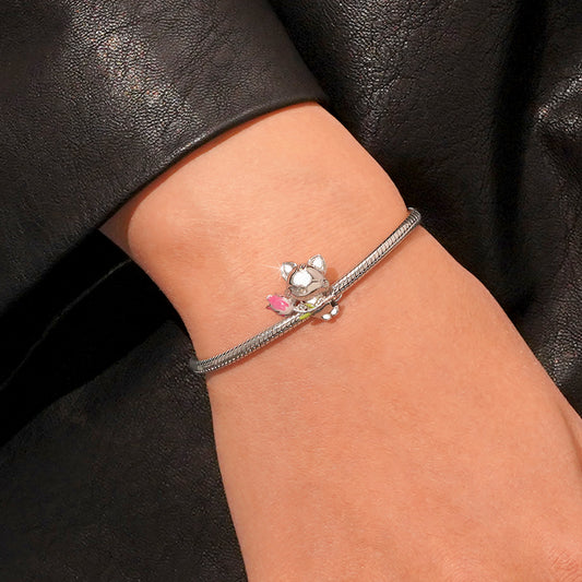 Gnoce Pink Tulip Cat Charm_5