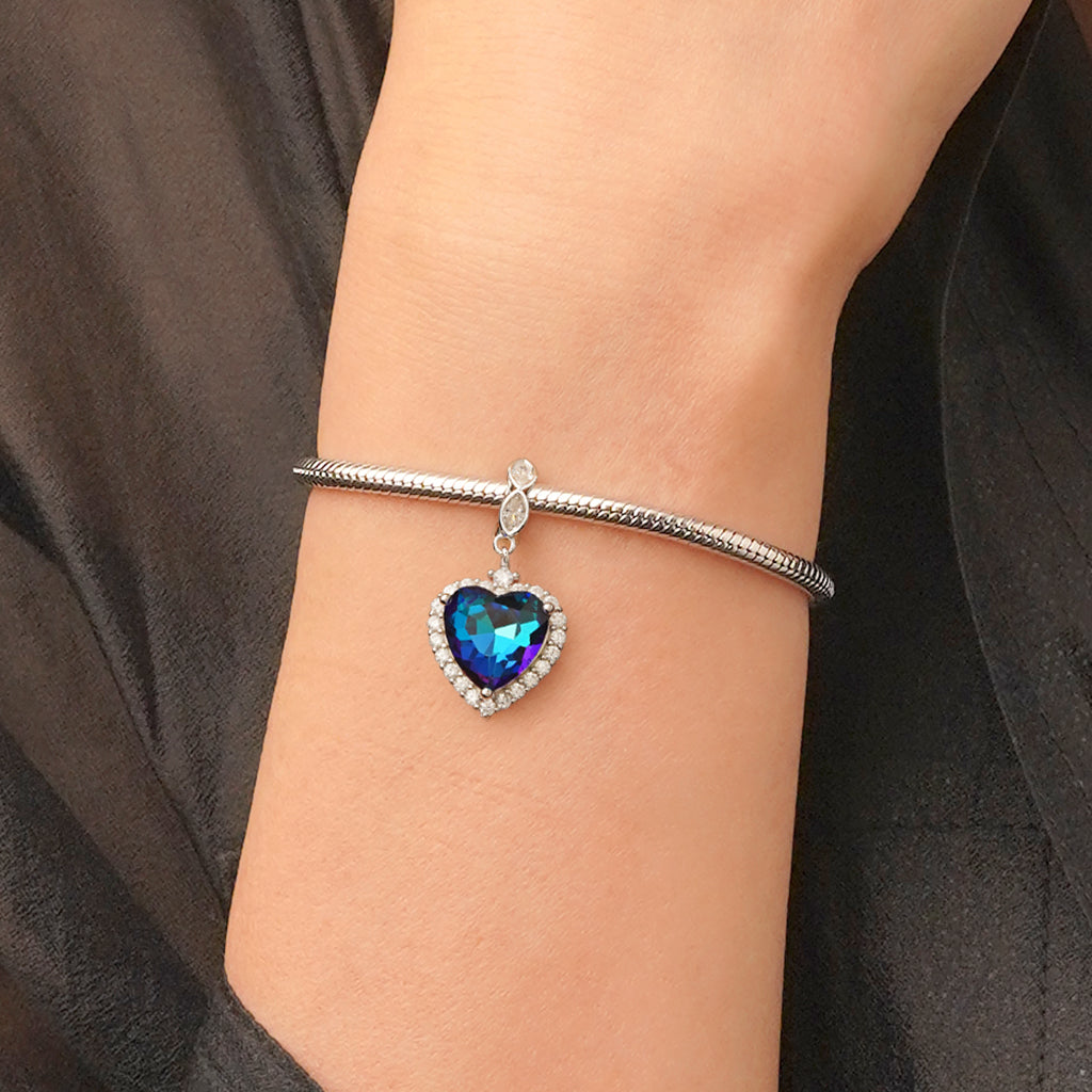 Gnoce Ocean Heart Pendant Dangle Charm_6