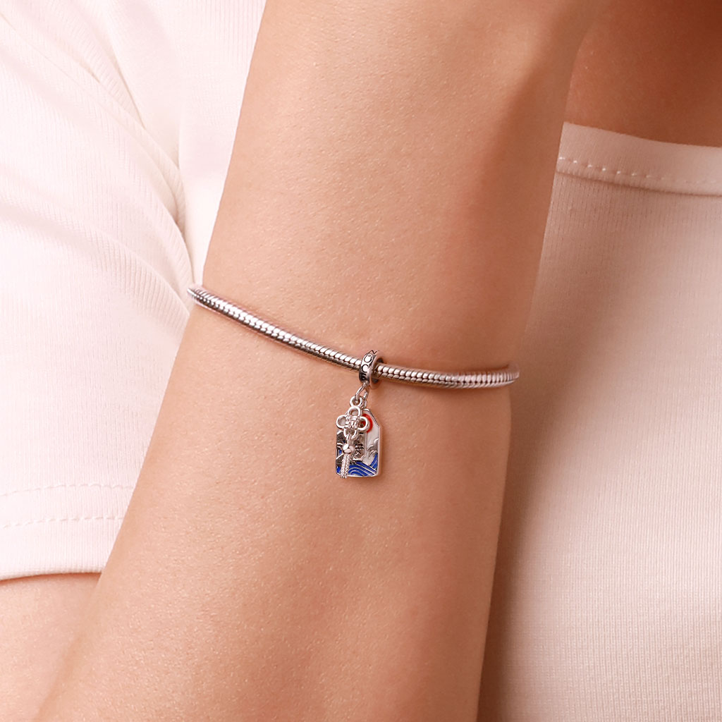 Gnoce Lucky Amulet Ukiyo-e Pendant Dangle Charm_7