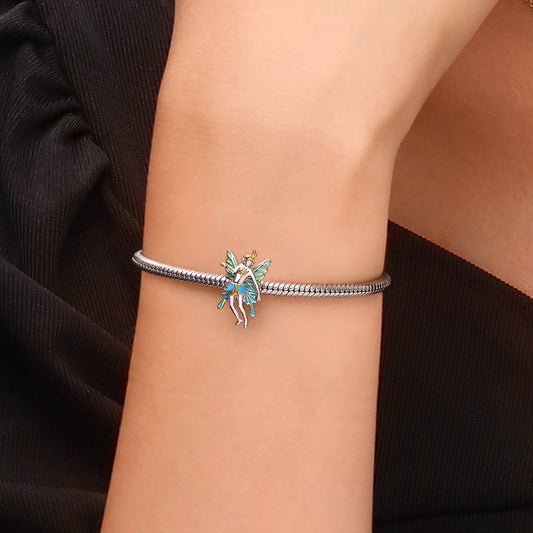 Gnoce Green Wings Fairy King Oberon Charm_5