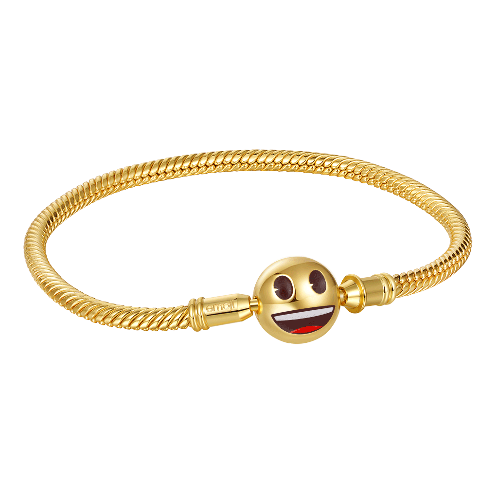Gnoce emoji Smiling Face & Crying Face Basic Bracelet_1