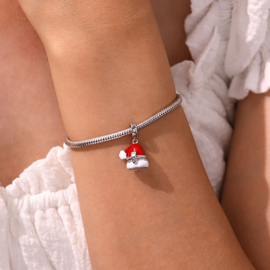 Gnoce Openable Santa Hat Elk Pendant Dangle Charm_7