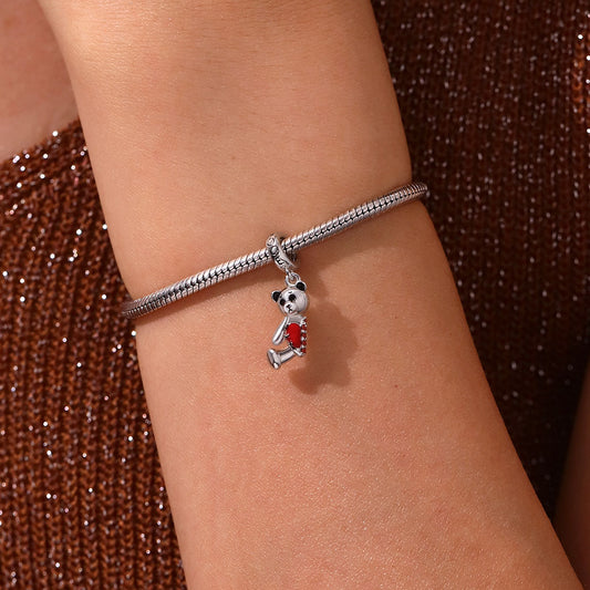 Gnoce Halloween Broken Torn Bear Pendant Dangle Charm_6