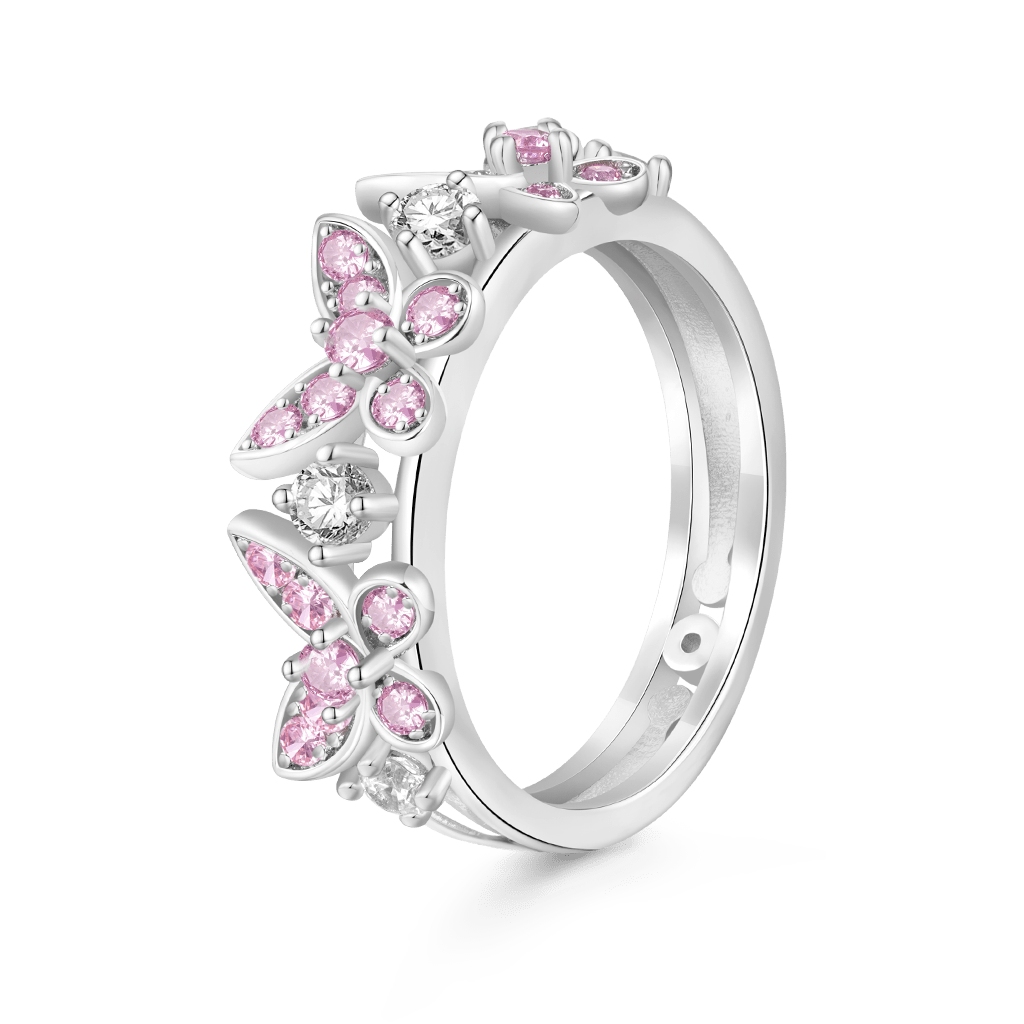 Gnoce Brilliant Butterfly Birthstone Ring_2