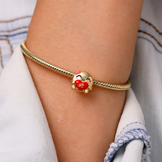 Gnoce Pancake Initial Letter Personalized Charm_5