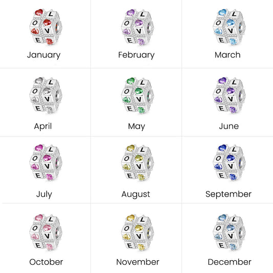 Gnoce Engravable Favours Of Love Square Dice Charm_7