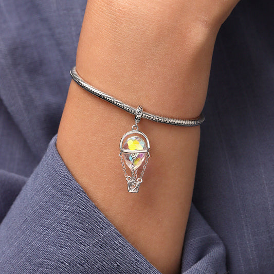 Gnoce Crystal Hot Air Balloon Pendant Dangle Charm_7