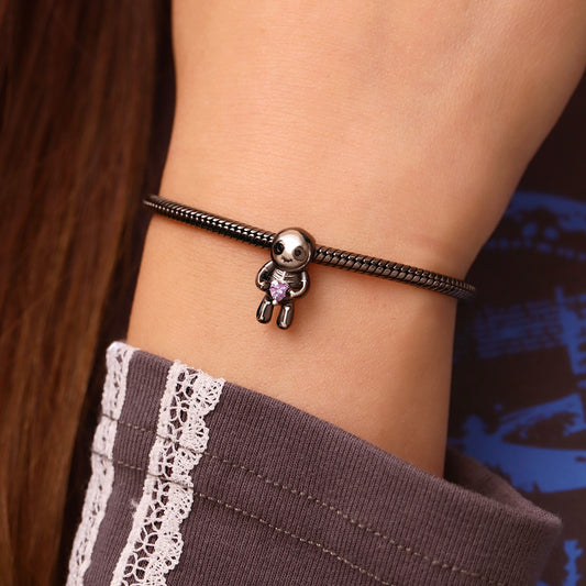 Gnoce Halloween Skull Skeleton Embraces Love Charm_7