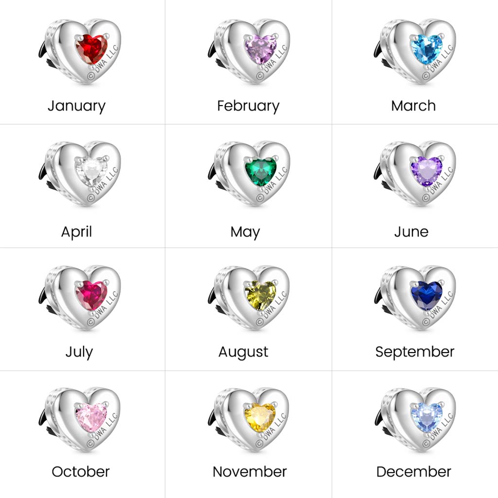 Gnoce Toothless Heart Birthstone Glow-in-the-Dark Charm_4